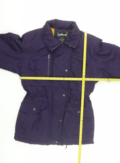 Gallery Men's Purple Down Insulated Parka Coat Size S Winter Jacket