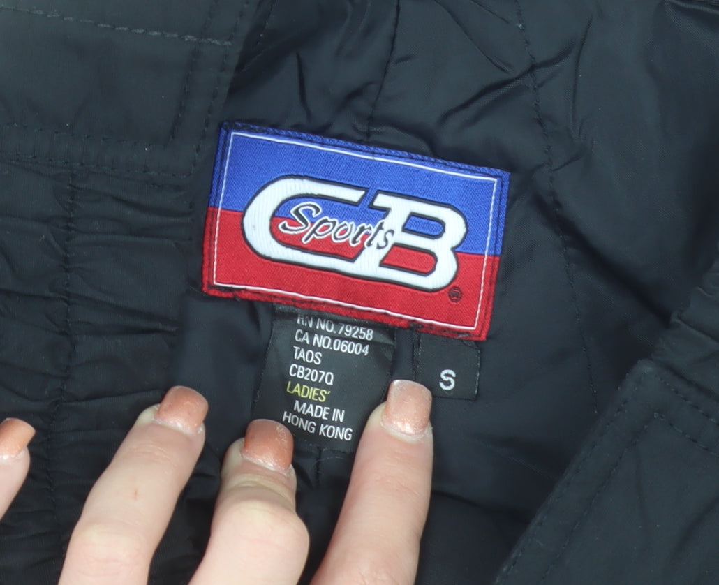 CB Sports Women’s Black Insulated Snow Pants Size S Waterproof Winter