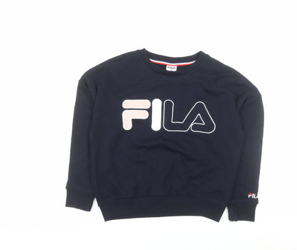 Fila Women's Navy Blue Small Pullover Sweatshirt