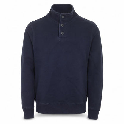 Polo Ralph Lauren Men's Navy Button Henley Sweatshirt Size S