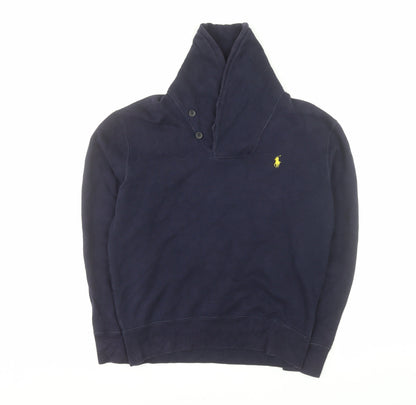 Polo Ralph Lauren Men's Navy Button Henley Sweatshirt Size S