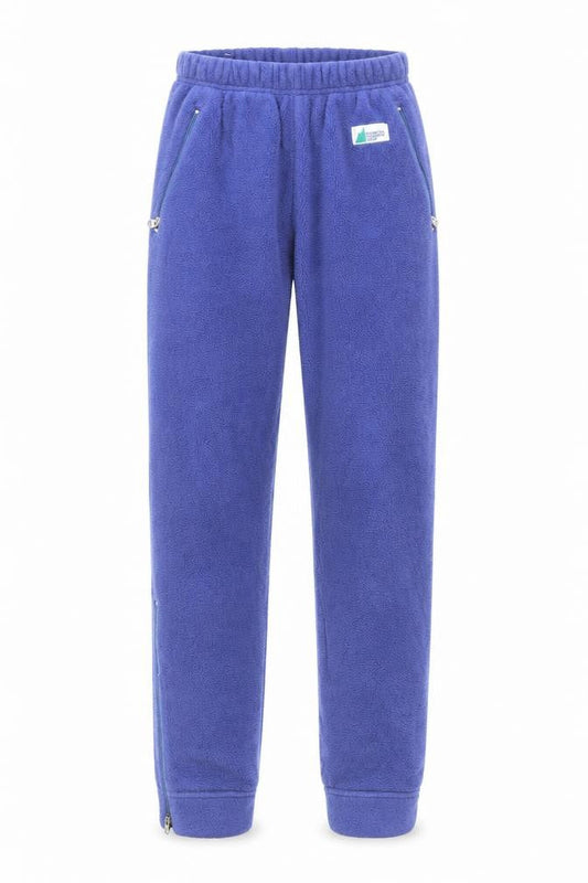 Polartec Men Blue Fleece Sweatpants XS Elastic Waist Winter Warm