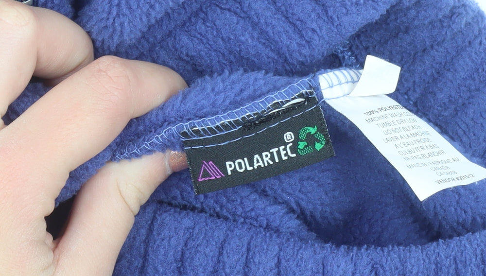 Polartec Men Blue Fleece Sweatpants XS Elastic Waist Winter Warm