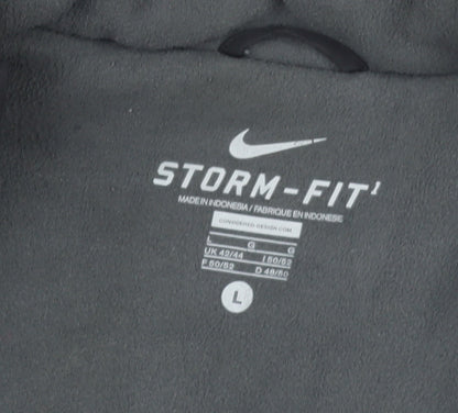Nike Mens Black Storm-FIT Puffer Jacket L Regular 42in Waterproof