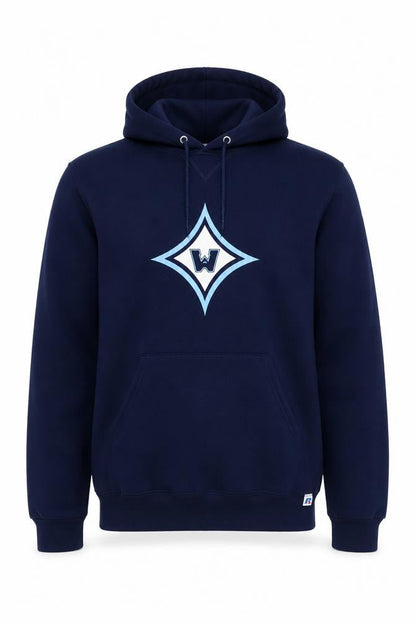 Russell Athletic Men’s Blue Pullover Hoodie M Baseball Sportswear