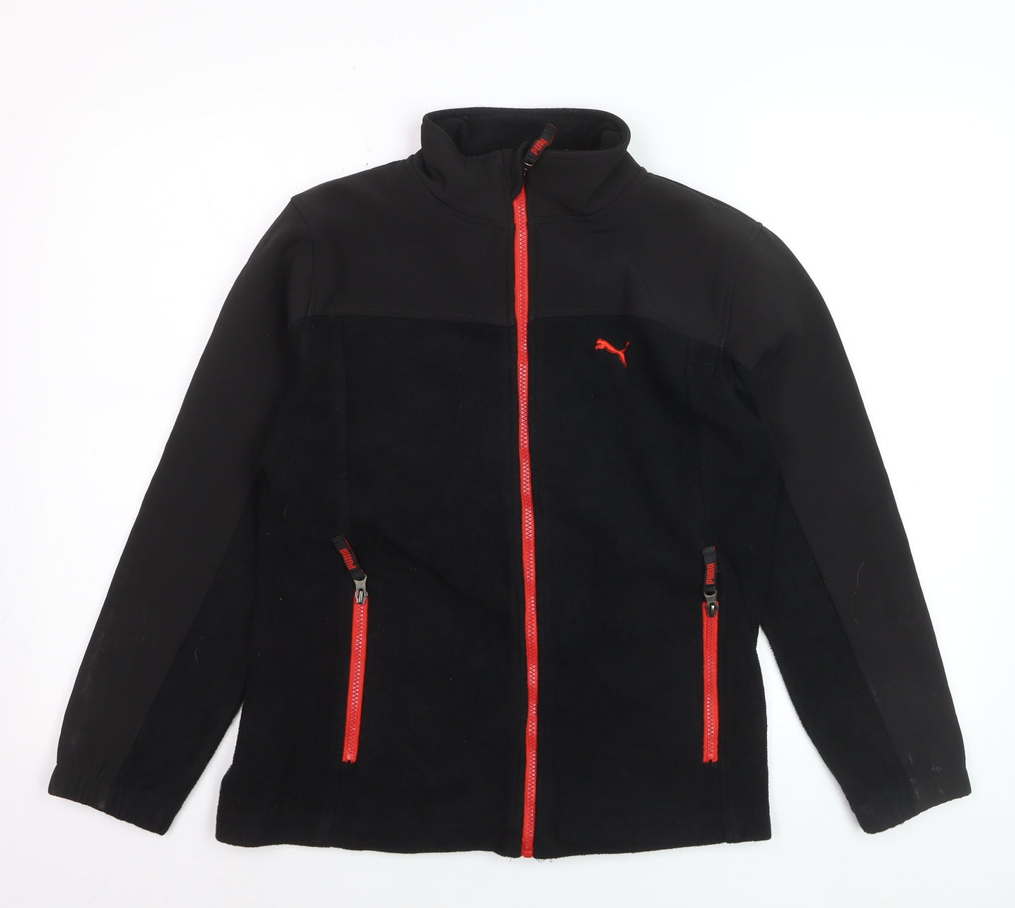Puma Teens Black Full Zip Fleece Sweatshirt XL Sports Style