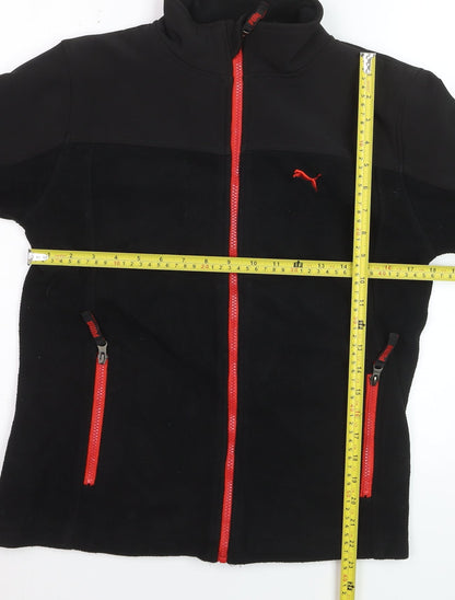 Puma Teens Black Full Zip Fleece Sweatshirt XL Sports Style