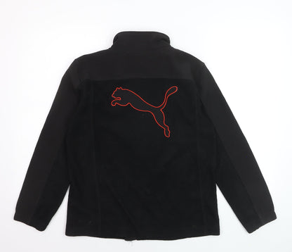 Puma Teens Black Full Zip Fleece Sweatshirt XL Sports Style