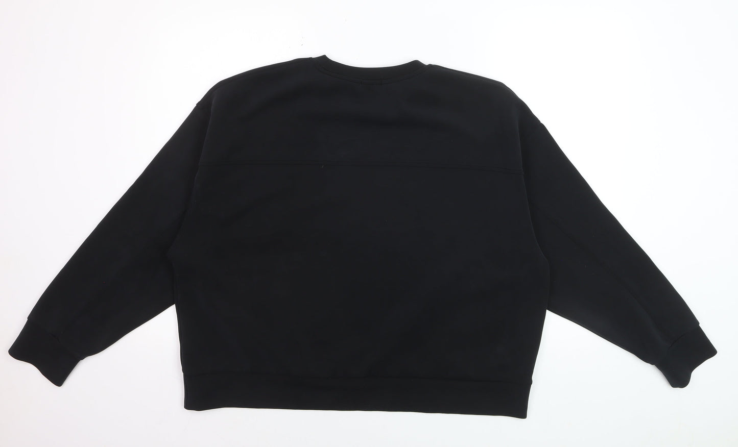 Stradivarius Women Black XL Pullover Sweatshirt Modal Blend