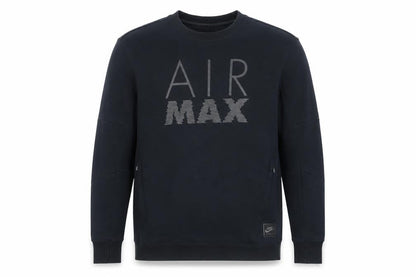 Nike Men’s Black Air Max Pullover Sweatshirt M Crew Neck Sportswear