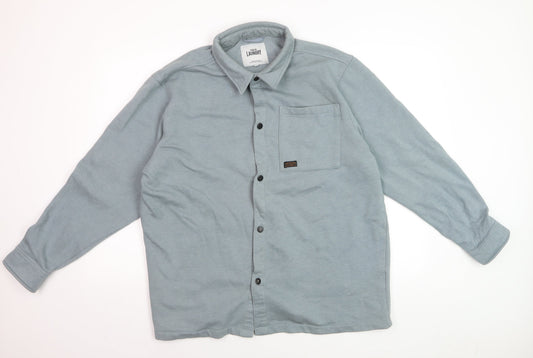 Tokyo Laundry Men’s Grey XL Button-Up Casual Shirt Long Sleeve Cotton Blend