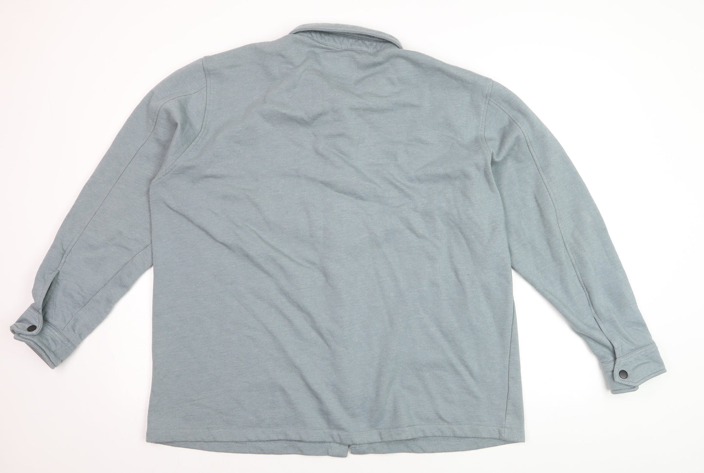 Tokyo Laundry Men’s Grey XL Button-Up Casual Shirt Long Sleeve Cotton Blend