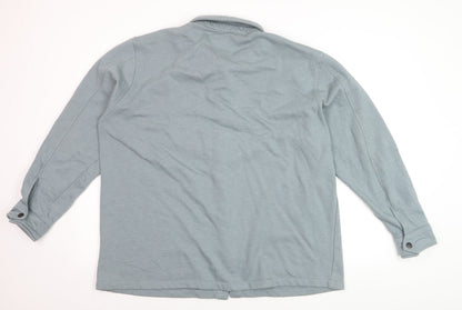 Tokyo Laundry Men’s Grey XL Button-Up Casual Shirt Long Sleeve Cotton Blend