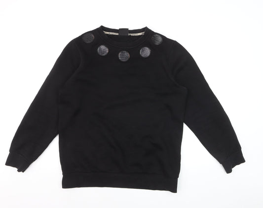 Black Bananas Men's Black Small Crew Neck Pullover Sweatshirt