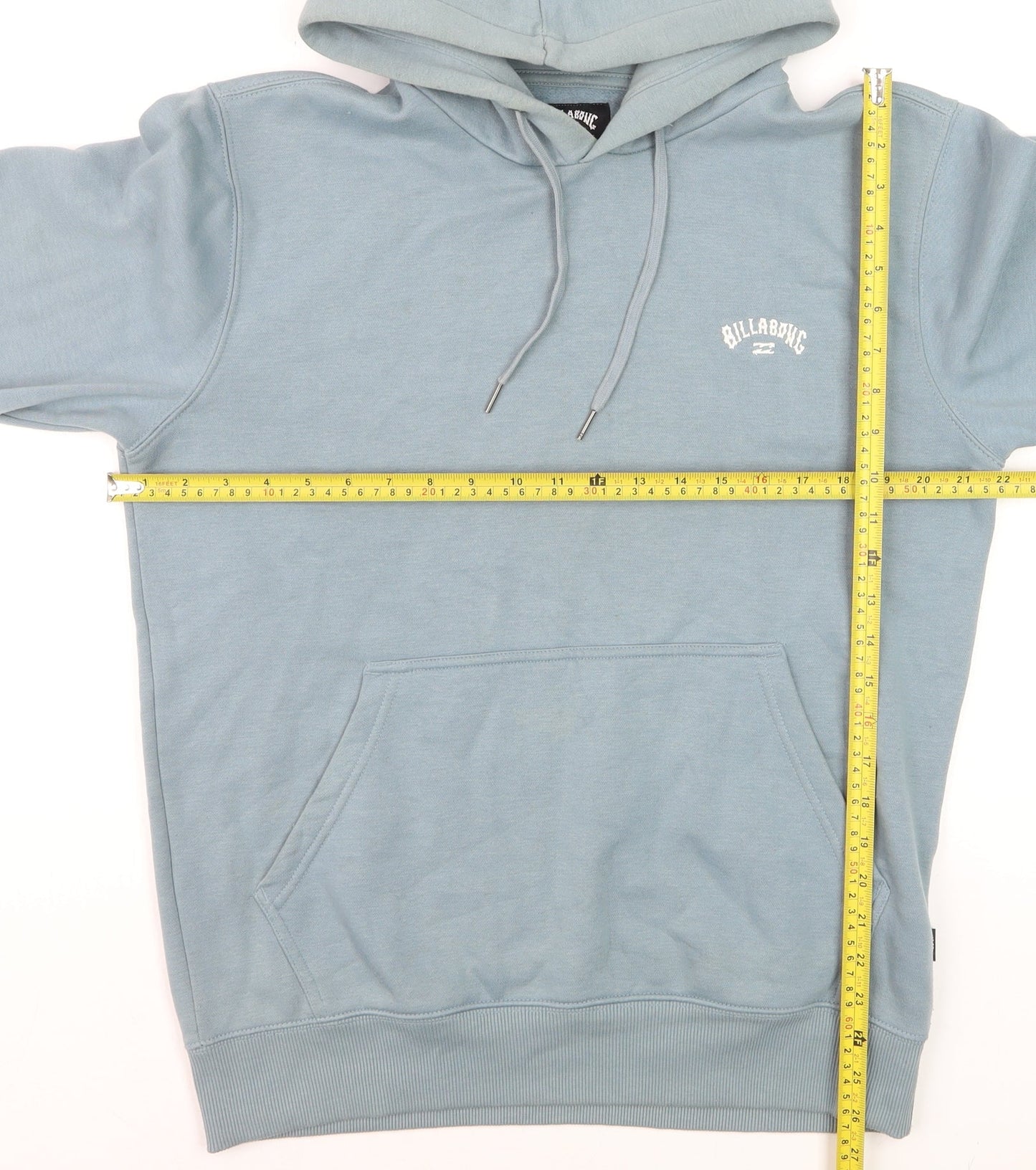 Billabong Men's Blue Pullover Hoodie Size M Fleece Logo Sweatshirt