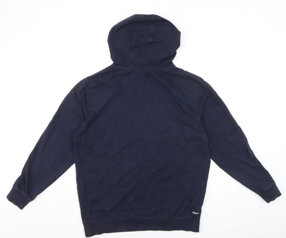 Weekend Offender Men's Blue Pullover Hoodie M Cotton Logo Sweatshirt