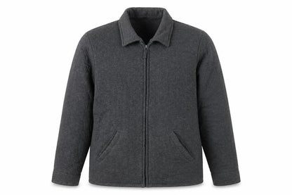 Jumper Men's Grey Full Zip Cotton Blend Casual Jacket M