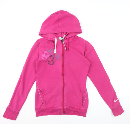 Nike Women's Pink Dri-FIT Full Zip Hoodie Size S