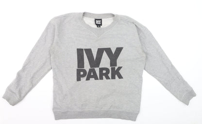 IVY PARK Men's Grey Crew Neck Pullover Sweatshirt M
