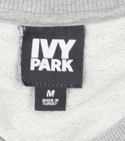 IVY PARK Men's Grey Crew Neck Pullover Sweatshirt M