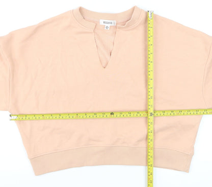 Missguided Women Beige UK 8 Pullover Sweatshirt Relaxed Fit
