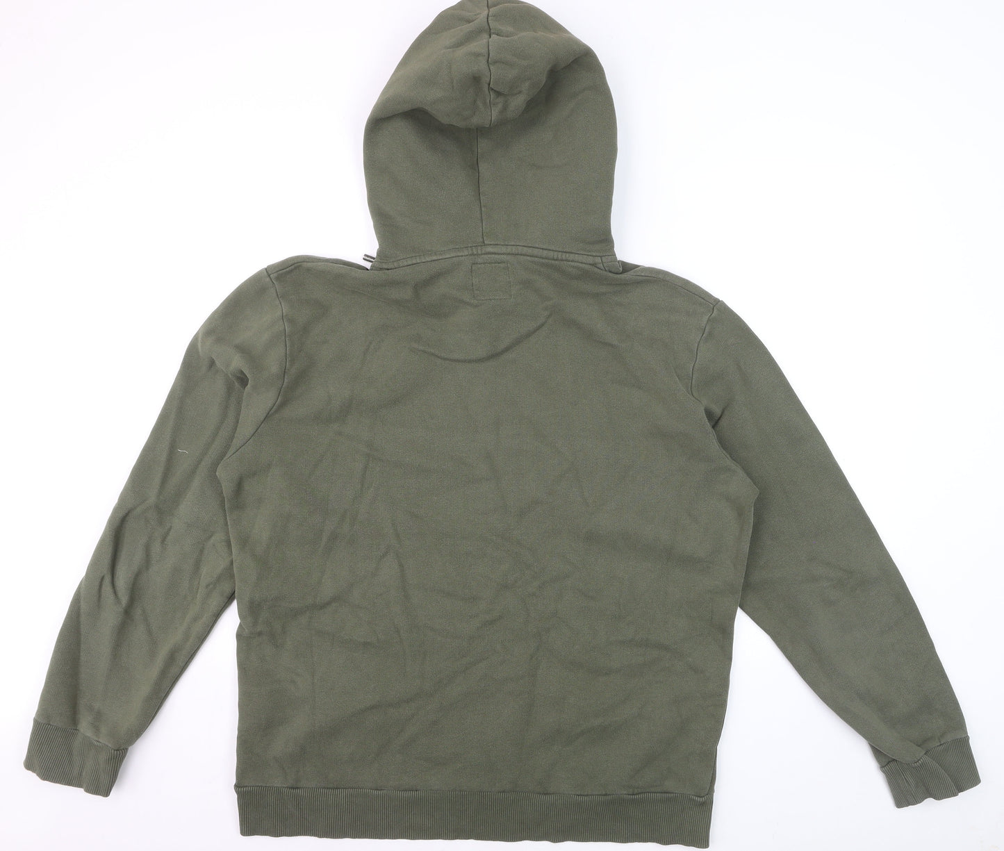 Superdry Men's Green 2XL Pullover Hoodie with Logo Print