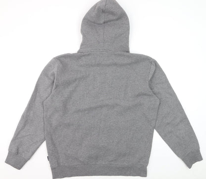 Superdry Men’s Grey 2XL Pullover Hoodie Graphic Fleece Sweatshirt