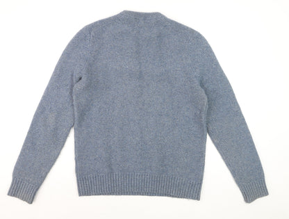 Gap Men's Blue Lambswool Crew Neck Pullover Jumper M