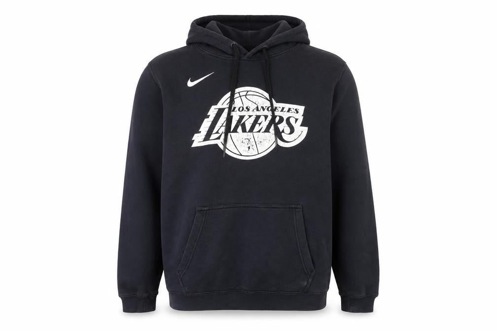 Nike Men's Black Los Angeles Lakers Pullover Hoodie L Sports Fleece