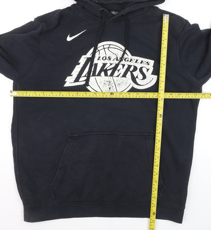 Nike Men's Black Los Angeles Lakers Pullover Hoodie L Sports Fleece