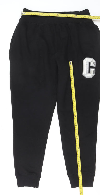 Champion Men's Black Reverse Weave Fleece Joggers Size L