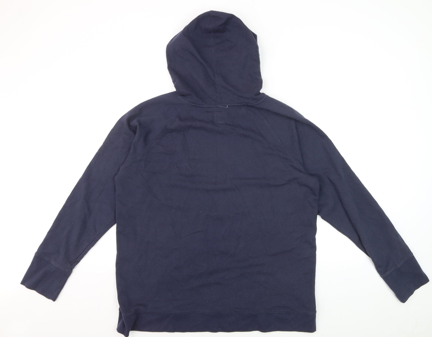 Champion Men's Navy Blue Pullover Hoodie XL Cotton Blend Logo