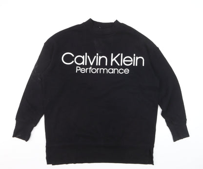 Calvin Klein Performance Men's Black M Crew Neck Pullover Sweatshirt