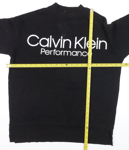 Calvin Klein Performance Men's Black M Crew Neck Pullover Sweatshirt