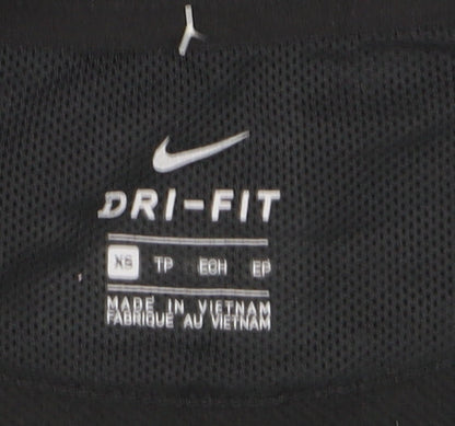 Nike Men's Black Dri-Fit Pullover Sweatshirt XS Athletic Fit