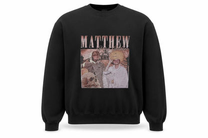 Gildan Men's Black Heavy Blend Graphic Pullover Sweatshirt L