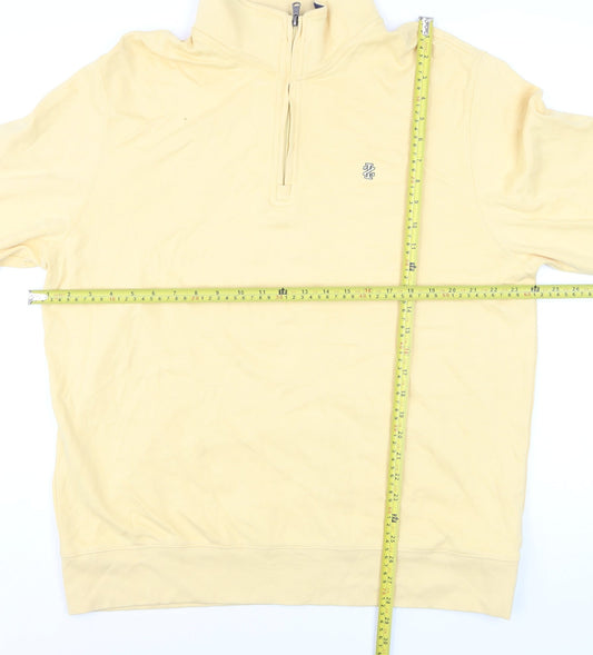 IZOD Men’s Beige XL 1/2 Zip Cotton Golf Sweatshirt