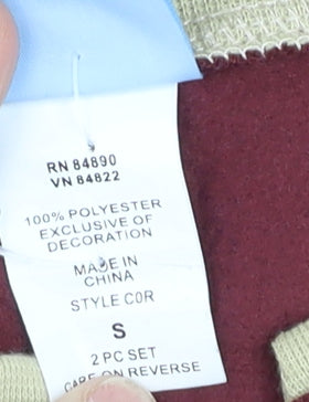 Comfort Corner Women's Red Embroidered Cardigan Size S