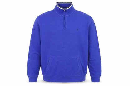 Polo Ralph Lauren Men's Blue XL 1/4 Zip Cotton Sweatshirt