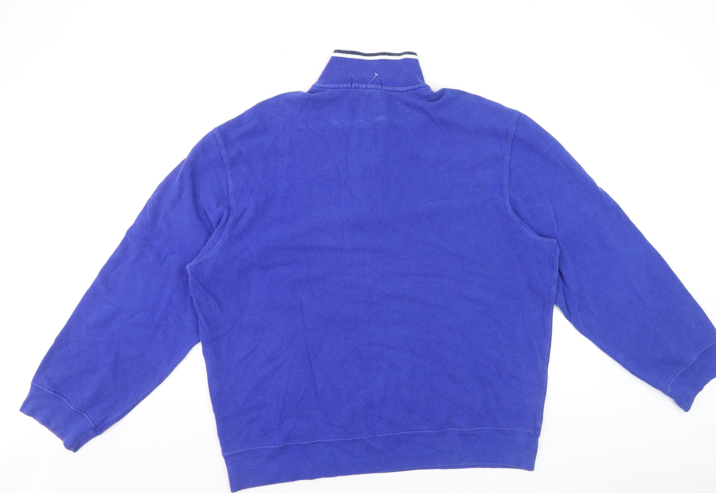 Polo Ralph Lauren Men's Blue XL 1/4 Zip Cotton Sweatshirt
