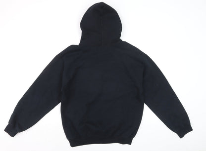 Gildan Women's Black Pullover Hoodie Medium Disney Castle Print