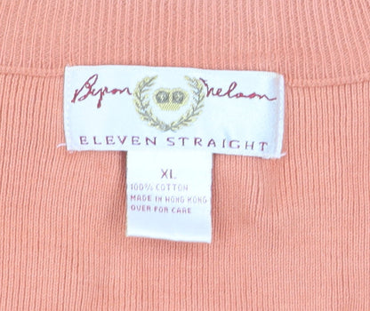 Byron Nelson Men’s Orange Cotton Argyle V-Neck Golf Vest XL