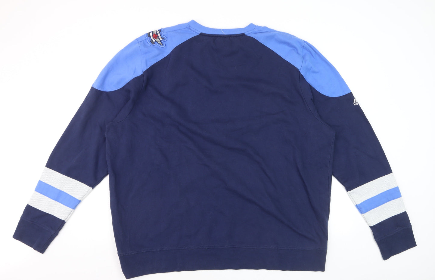 Majestic Men’s Blue 2XL NHL Sports Sweatshirt Regular Fit