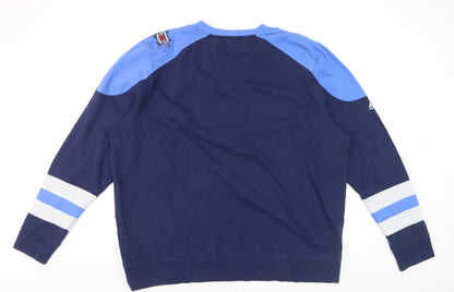 Majestic Men’s Blue 2XL NHL Sports Sweatshirt Regular Fit
