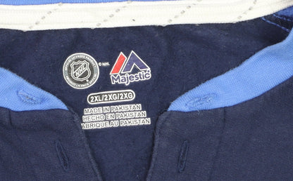 Majestic Men’s Blue 2XL NHL Sports Sweatshirt Regular Fit