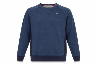 Russell Men’s Blue Crew Neck Pullover Sweatshirt Fleece Size M