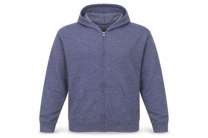 Hanes Men's Blue Full Zip Fleece Hoodie Size M
