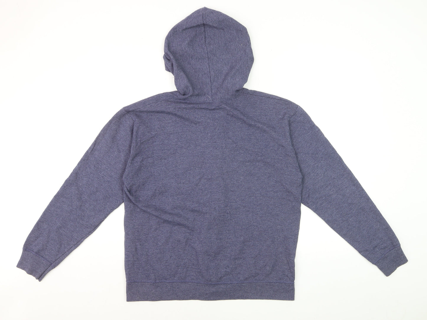 Hanes Men's Blue Full Zip Fleece Hoodie Size M