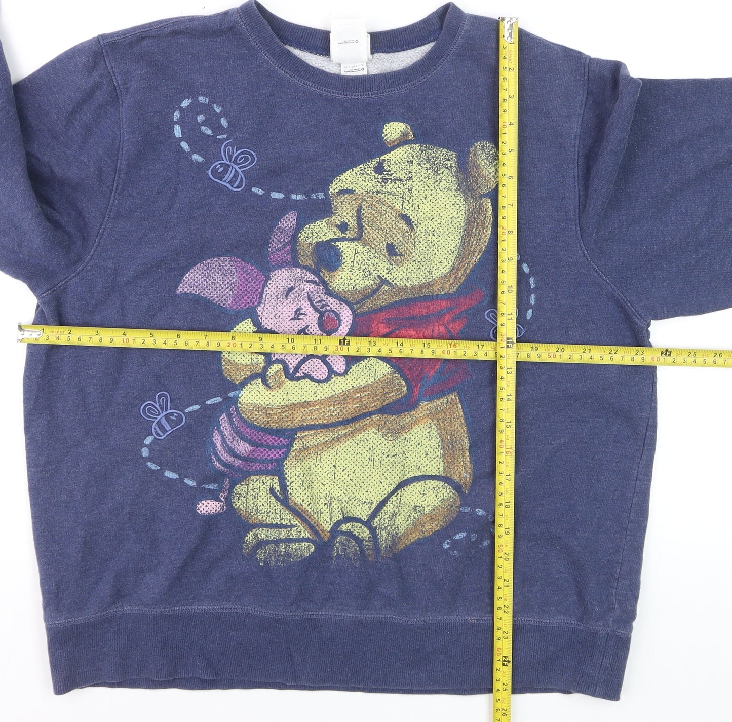 Disney Store Women’s Blue Winnie the Pooh Sweatshirt XL Pullover Cotton Blend