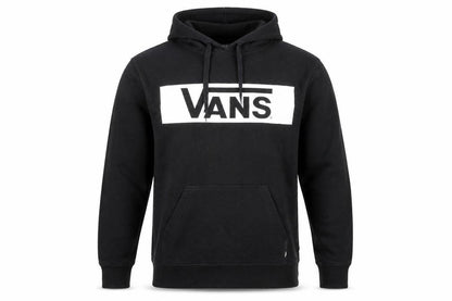 Vans Men's Black Pullover Hoodie Size S Logo Fleece Skate Style